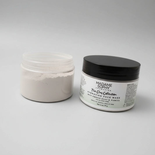 Hydrating Clay Face Mask with Green and Purple Clay