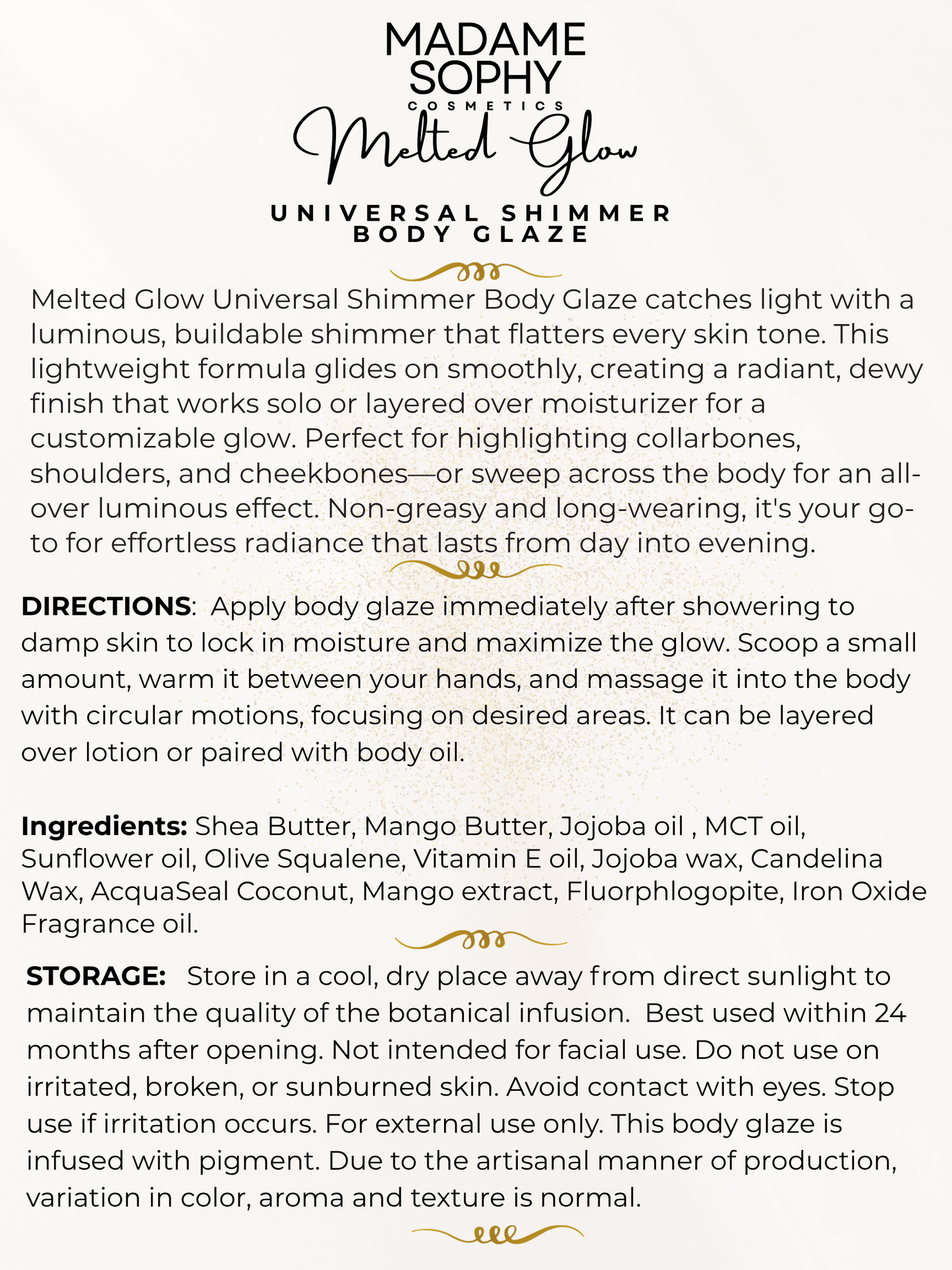 Melted Glow Universal Shimmer Body Glaze