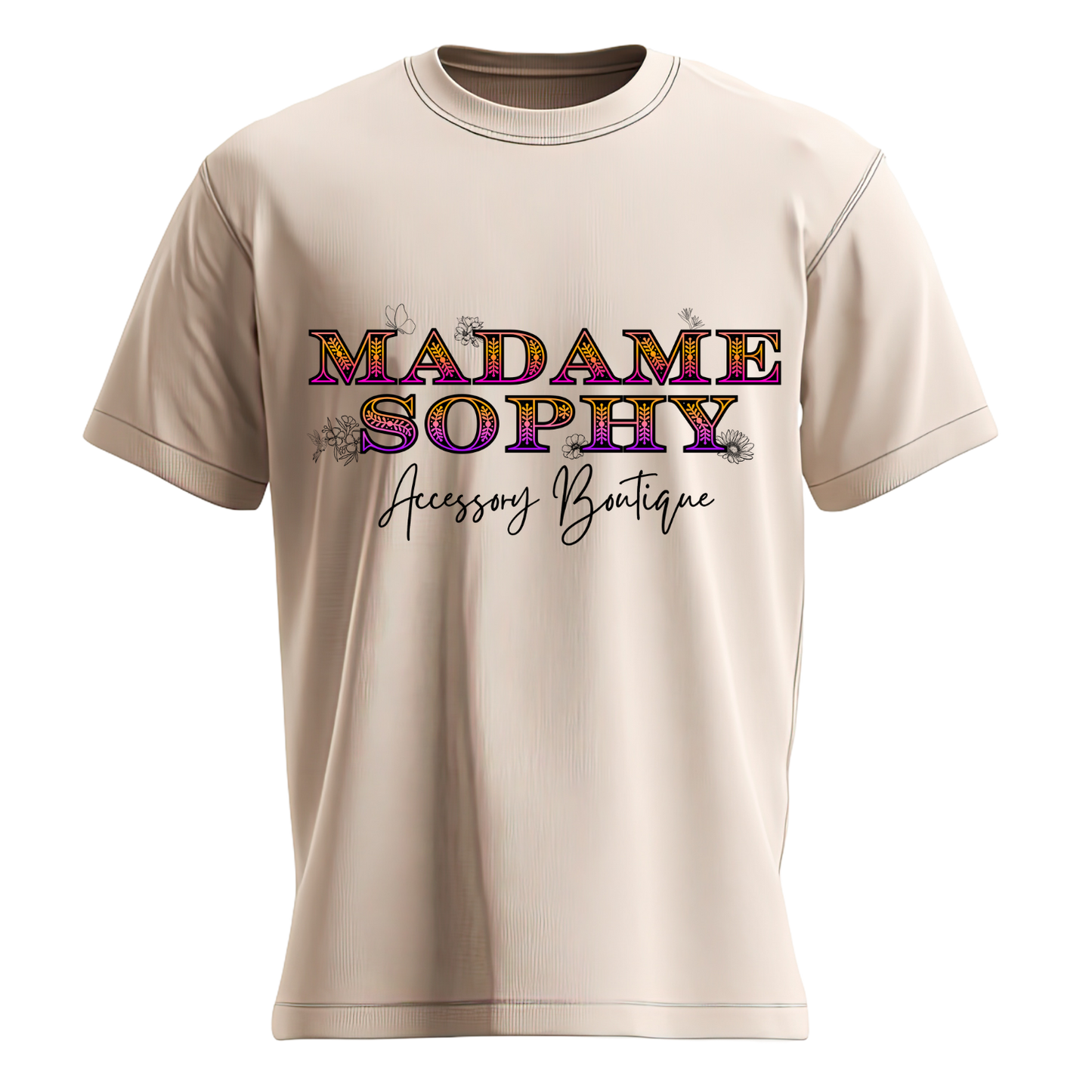Madame Sophy Colorful Spring Design T-Shirt