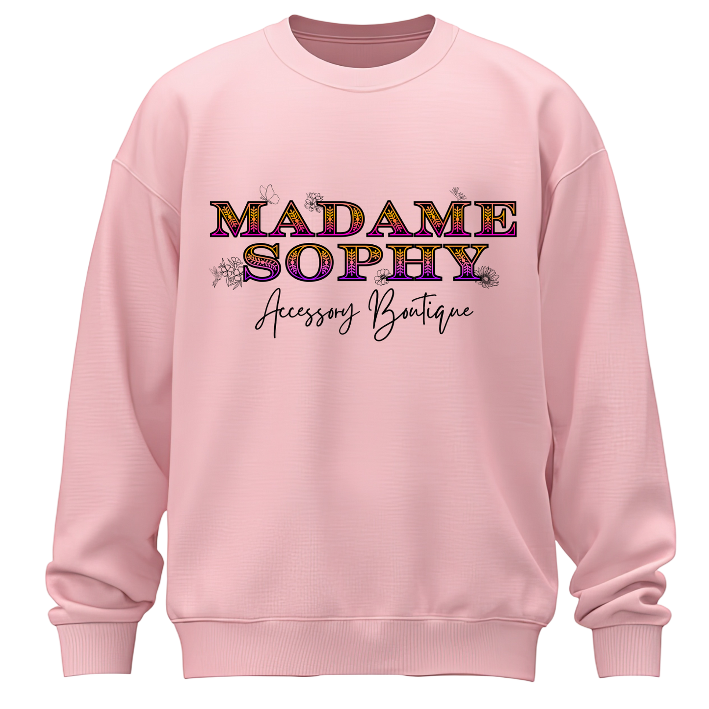 Classic Madame Sophy Colorful Spring Crewneck