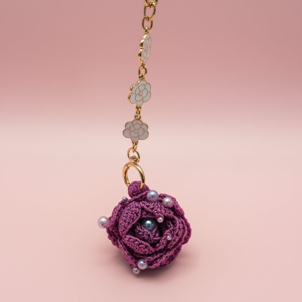 Rose Bag Accessory / Key Chain