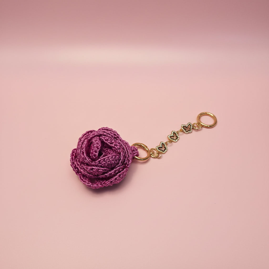 Rose Bag Accessory / Key Chain
