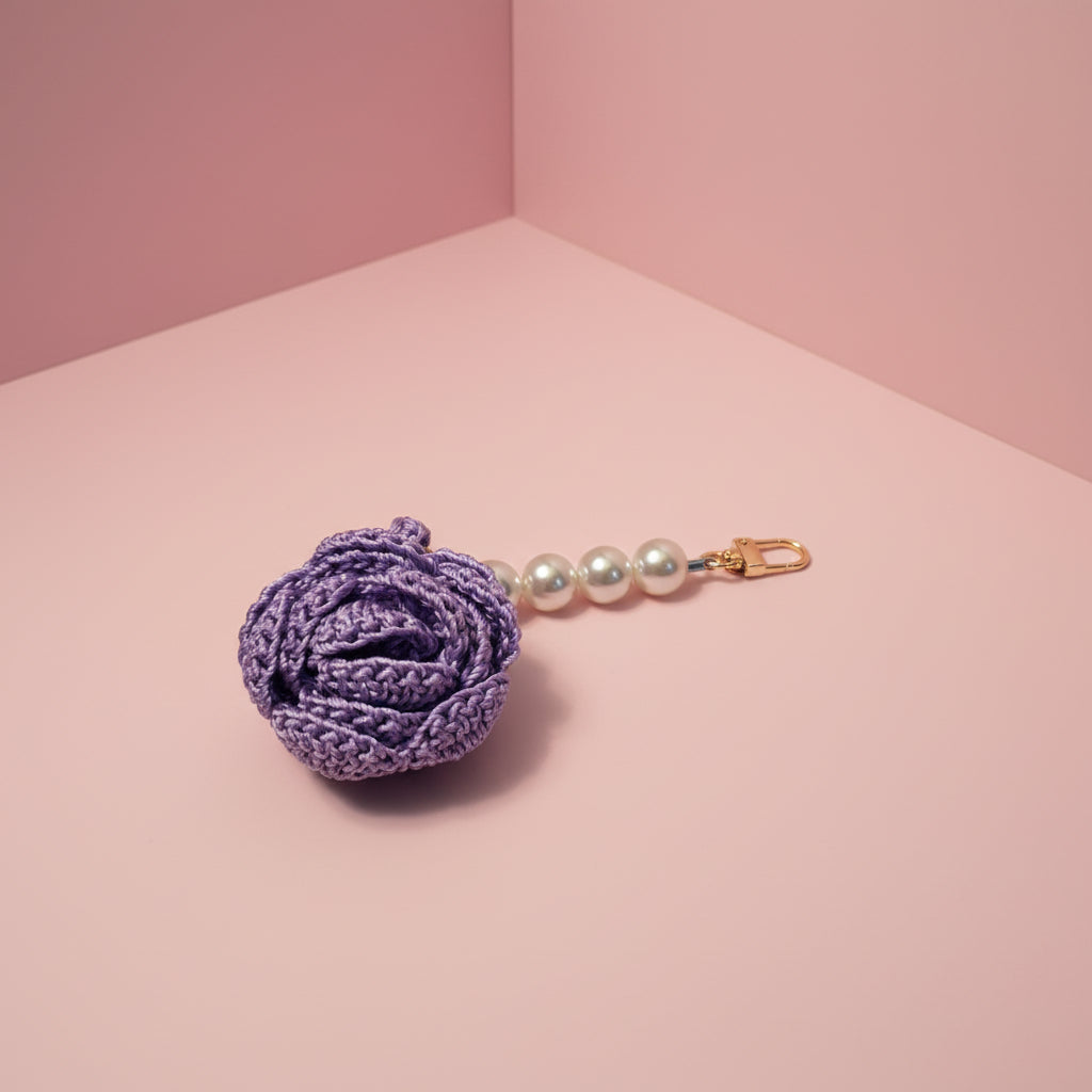 Rose Bag Accessory / Key Chain