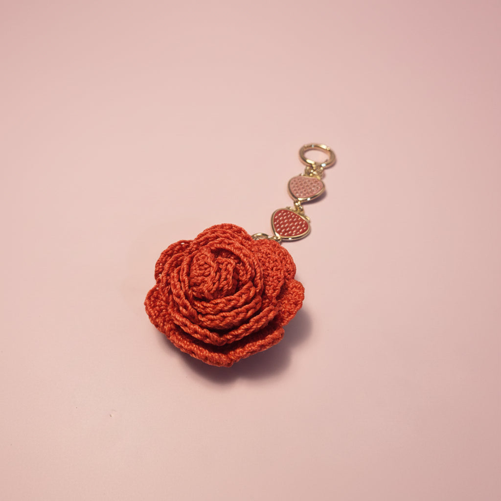 Rose Bag Accessory / Key Chain