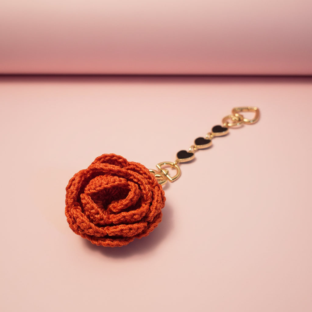 Rose Bag Accessory / Key Chain