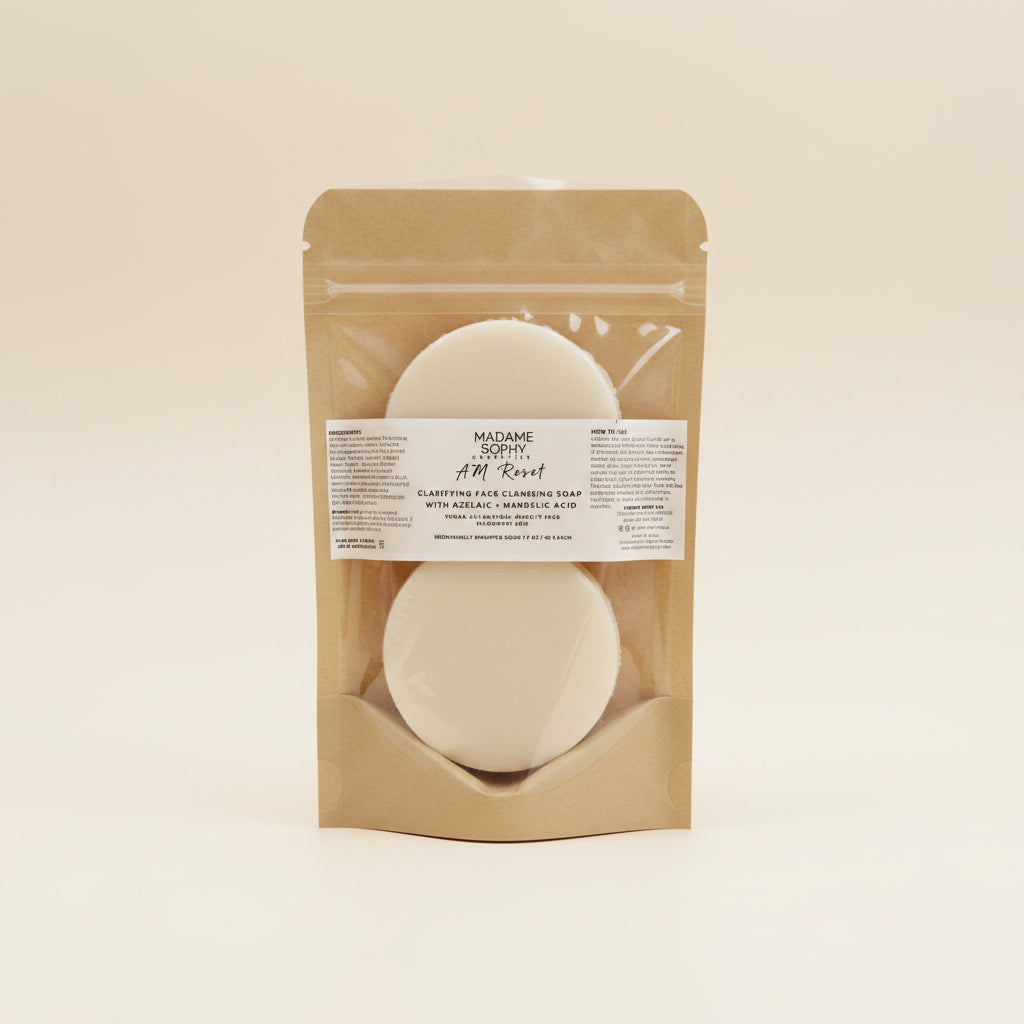 AM Reset Clarifying Face Cleansing Soap with Mandelic + Azelaic Acid