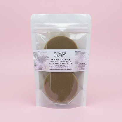 Matcha Plz Purifying Face Cleansing Soap with Sake + Green Tea
