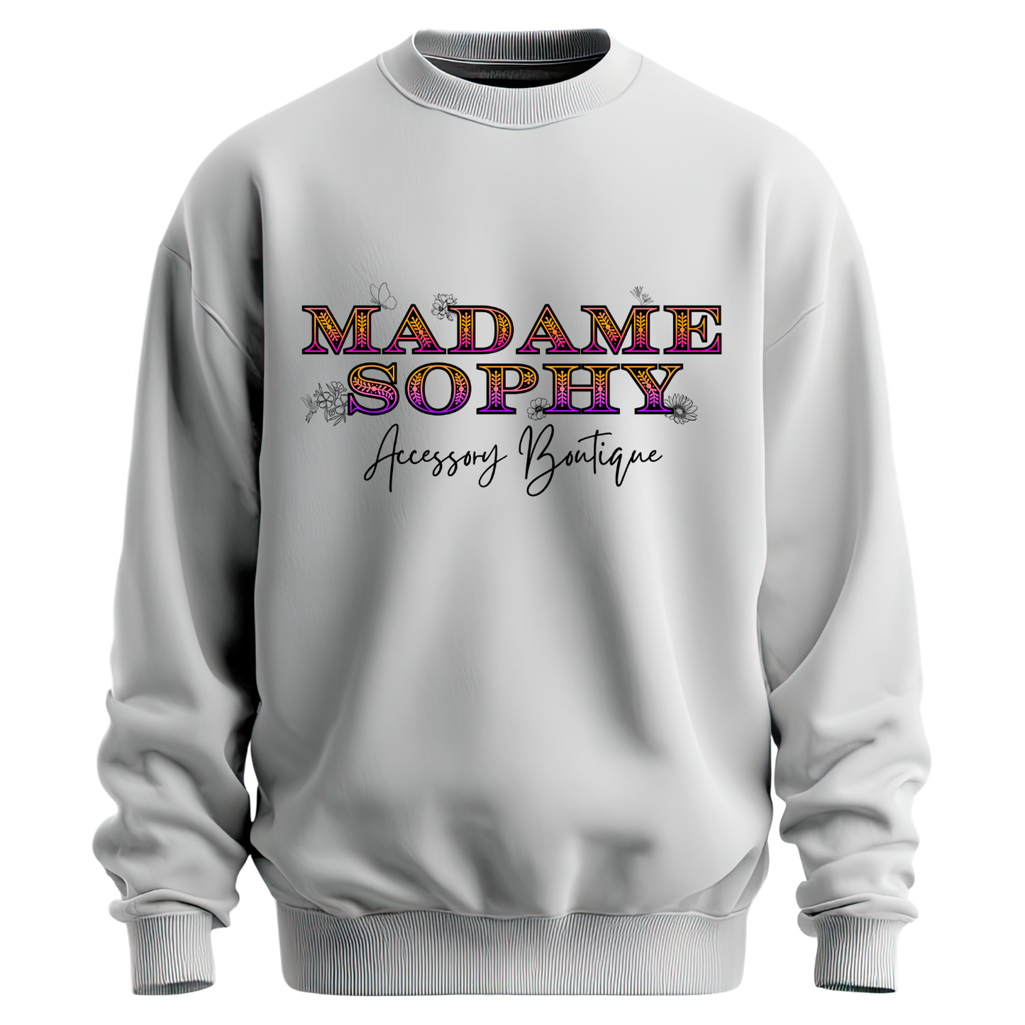 Classic Madame Sophy Colorful Spring Crewneck