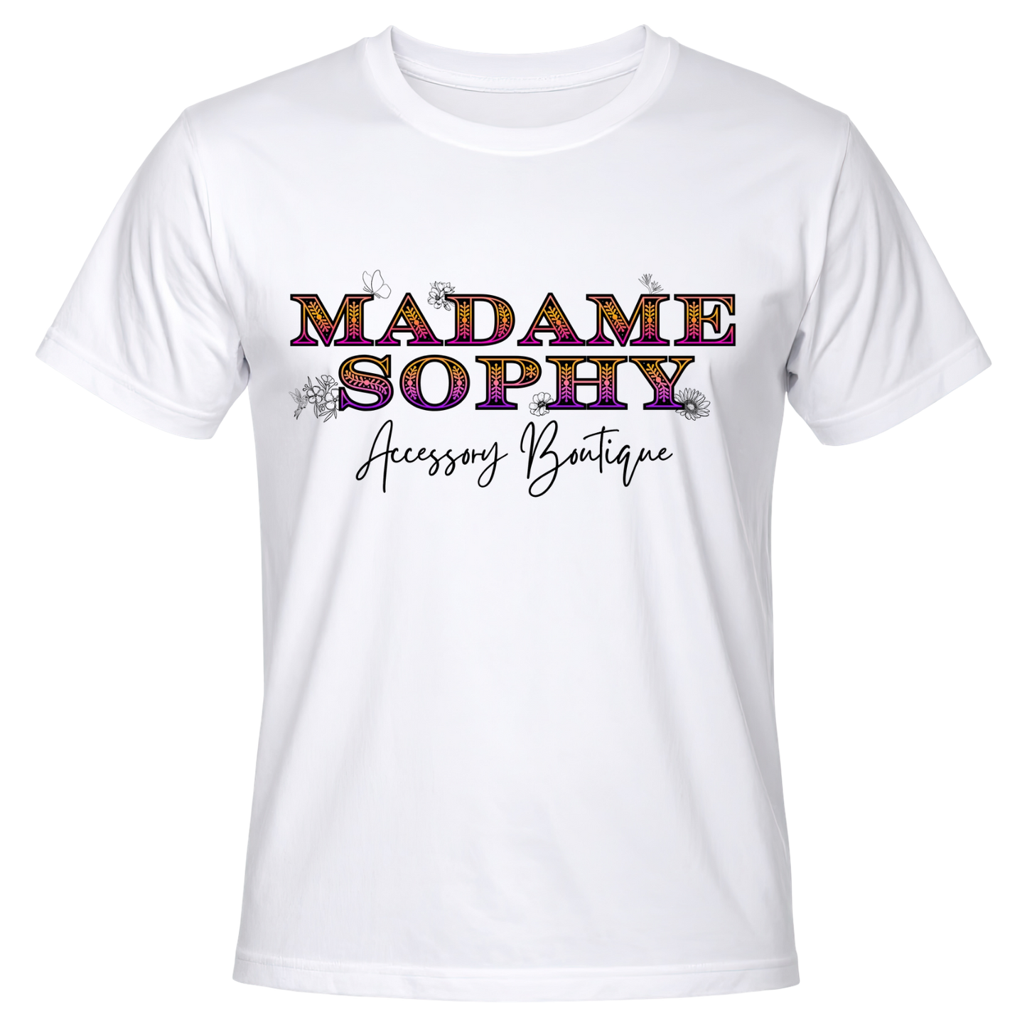 Madame Sophy Colorful Spring Design T-Shirt