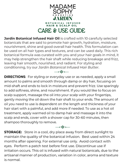 Jardin Botanical Infused Hair and Scalp Oil