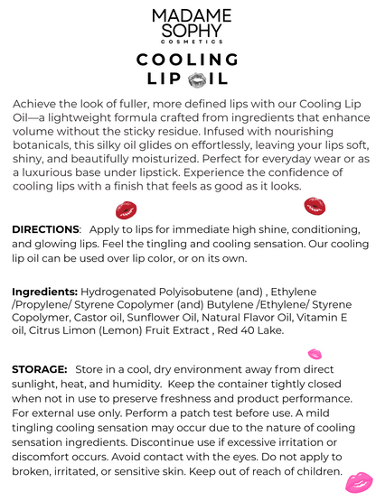 Cooling Lip Oil
