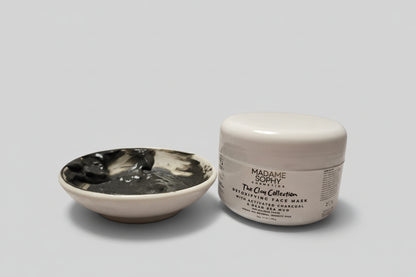 Hydrating Clay Face Mask with Green and Purple Clay