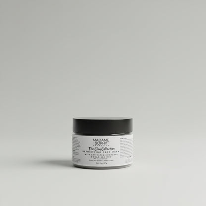 Hydrating Clay Face Mask with Green and Purple Clay