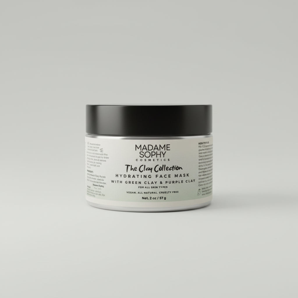 Detoxifying Clay Face Mask with Activated Charcoal and Dead Sea Mud