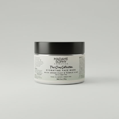 Gentle Clay Face Mask with Pink Clay and Blue Serbian Clay