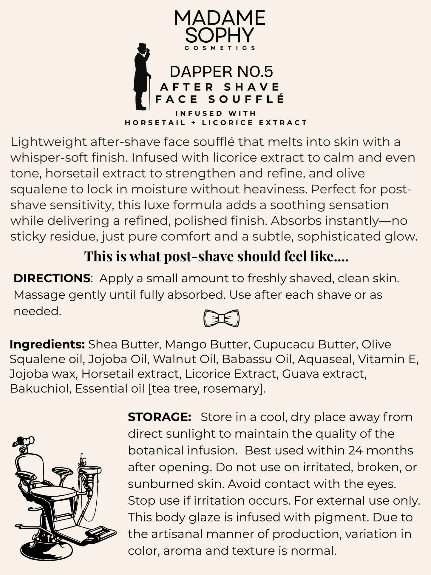 Dapper No. 5 Aftershave Face Soufflé